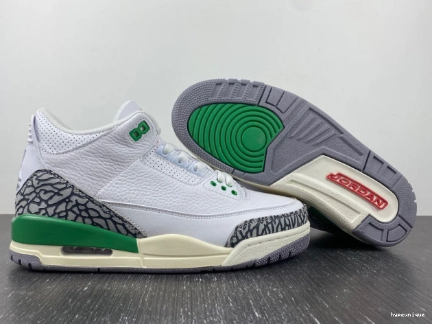 HYPE CK9246-136 Jordan 3 Lucky Retro (W) Green 0724